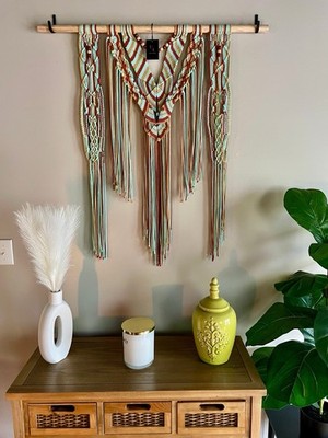 Large Handmade Boho Macrame Wall Hanging. It s One of A Kind! Made In USA New