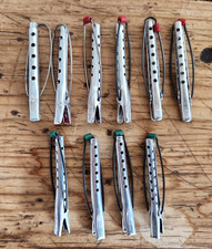 Vintage Tip Top USA Hair Curlers Goody Aluminum Perm Rod Lot of 10