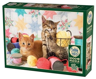NEW Cobble Hill 1000 Pieces Jigsaw Puzzle Balls of Fluff Poster Included