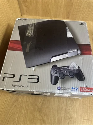 boîte vide console PS3 Slim 250 Go  /sony/suremballage Vide Réf 234 - Photo 1/2