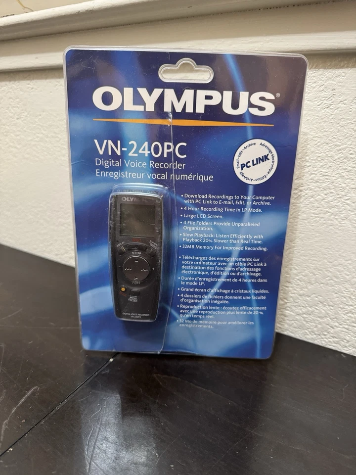 Olympus VN-240 (32 MB, 4 Hours) Handheld Digital Voice Recorder - Image 3 of 4