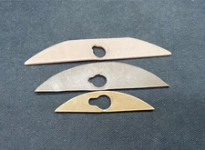 (3) PTFE  Stirrer Blade  for 10mm Stir Shaft Half Moon Shape Various Lengths