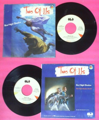LP 45 7'' TWO OF US Blue Night Shadow 1985 Italy CGD INT 10635 no cd mc dvd