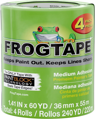 Frogtape Multi-Surface Painters Tape with PAINTBLOCK, 1.5 Inch Wide (1.41 In. X 