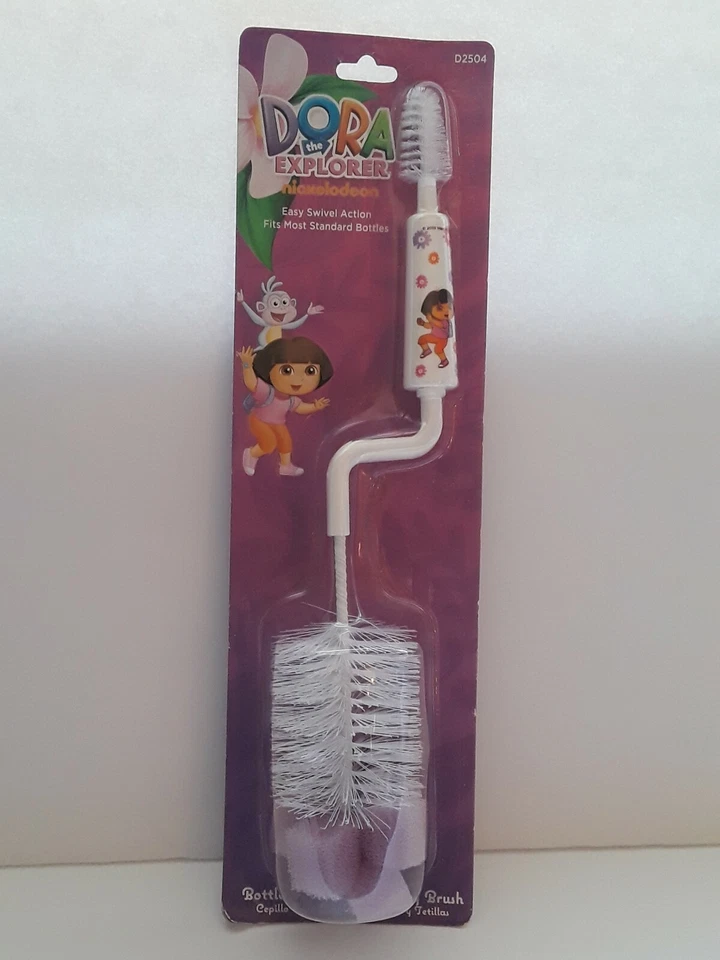 Cepillo para biberón y pezón fácil de girar DORA THE EXPLORER Nickelodeon NUEVO Foto 4 de 4