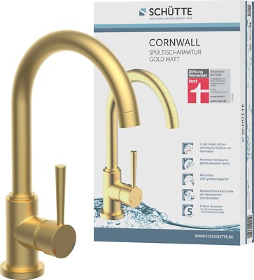 Schütte Spültischarmatur CORNWALL energiesparender Cold-Start 360° Mischbatterie