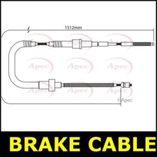 Handbrake Cable Parking Rear Left Right FOR IBIZA 101bhp 6K 1.6 96->02 Apec