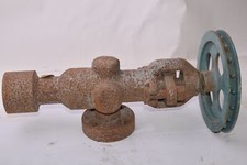 Steel Angle Globe Valve, 19-1/4'' L x 9-1/4'' W x 3-3/4'' OD x 1-1/8'' ID 