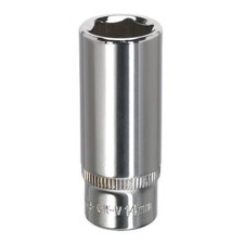 Sealey WallDrive Socket 14mm Deep 1/4" Square Drive Fully Polished Sockets