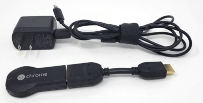 Google Chromecast (1st Gen) Streaming Media Player H2G2-42 (Black)