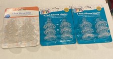 6 Pack Silicone Nipples by Gentle Steps Medium Flow CM77710DG Lot of 3 3F