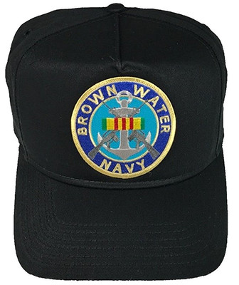 BROWN WATER NAVY VIETNAM SERVICE RIBBON HAT CAP USN SWIFT BOAT MOBILE RIVERINE