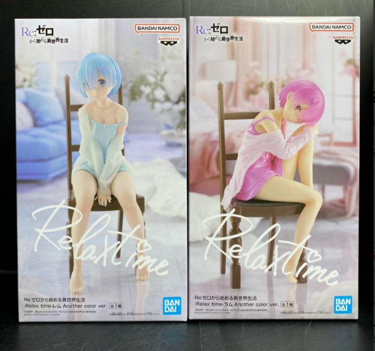 Re Zero Starting Life in Another World Rem Ram Relax Time Figure 2 Set Japan
