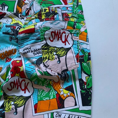Rare Vintage Archive Dolce And Gabbana Comic Strip Pop Art Allover