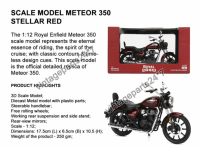 Original Royal Enfield Meteor 350 Stellar Red 3D-Modell