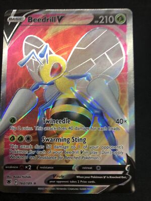 Beedrill V 160/189 Full Art Astral Radiance Ultra Rare Pokmon Pokmon TCG  NM | eBay