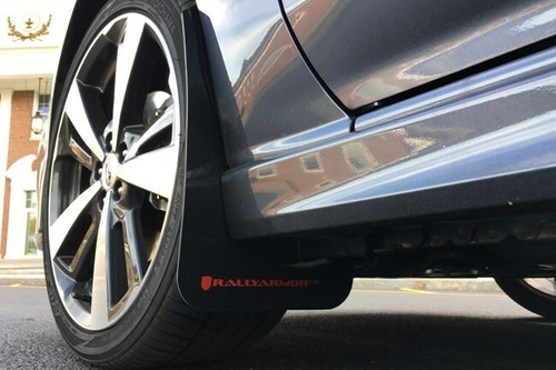 Rally Armor Mud Flaps For 2017-2023 Impreza Sedan & Hatchback w Silver Logo - Picture 6 of 9