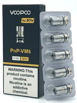VooPoo PnP VM6 Coils Drag Argus Vinci Musket Vape Mesh Atomizer 0.15 (5  Pack) | eBay UK