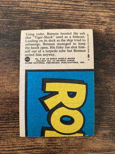 Tarjetas de goma A&BC 1966 Batman - murciélago rojo edición Reino Unido - Imagen 69 de 79