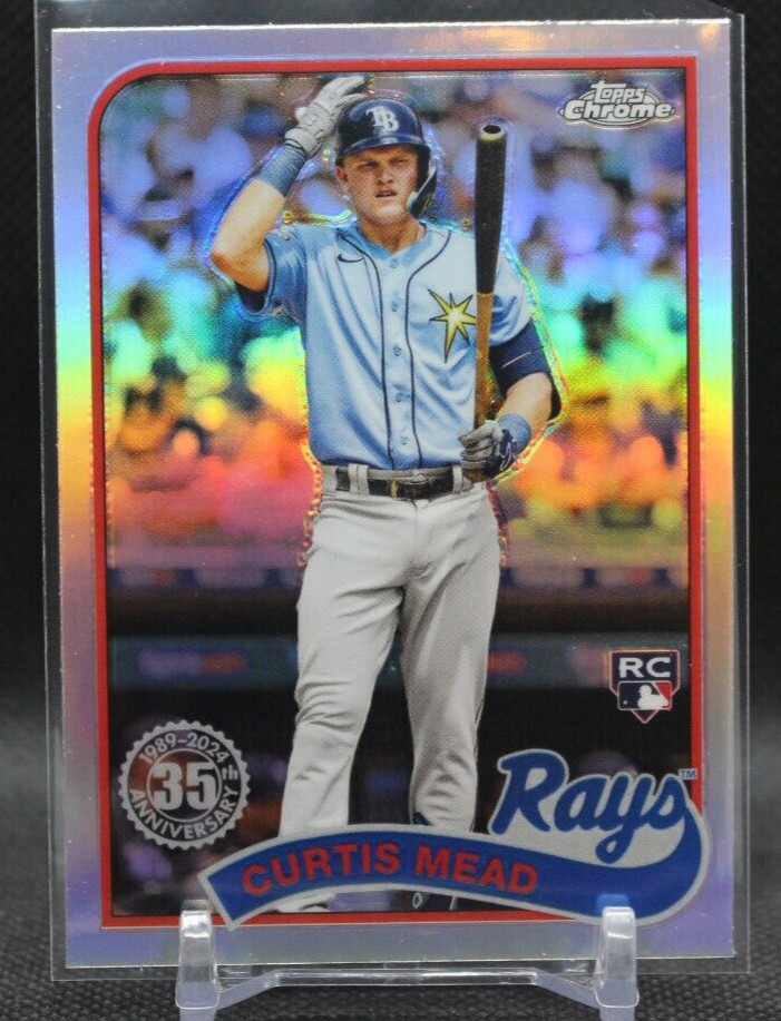 2024 Topps Chrome #89CB-20 Curtis Mead RC 1989 Refractor RC ROOKIE TB Rays