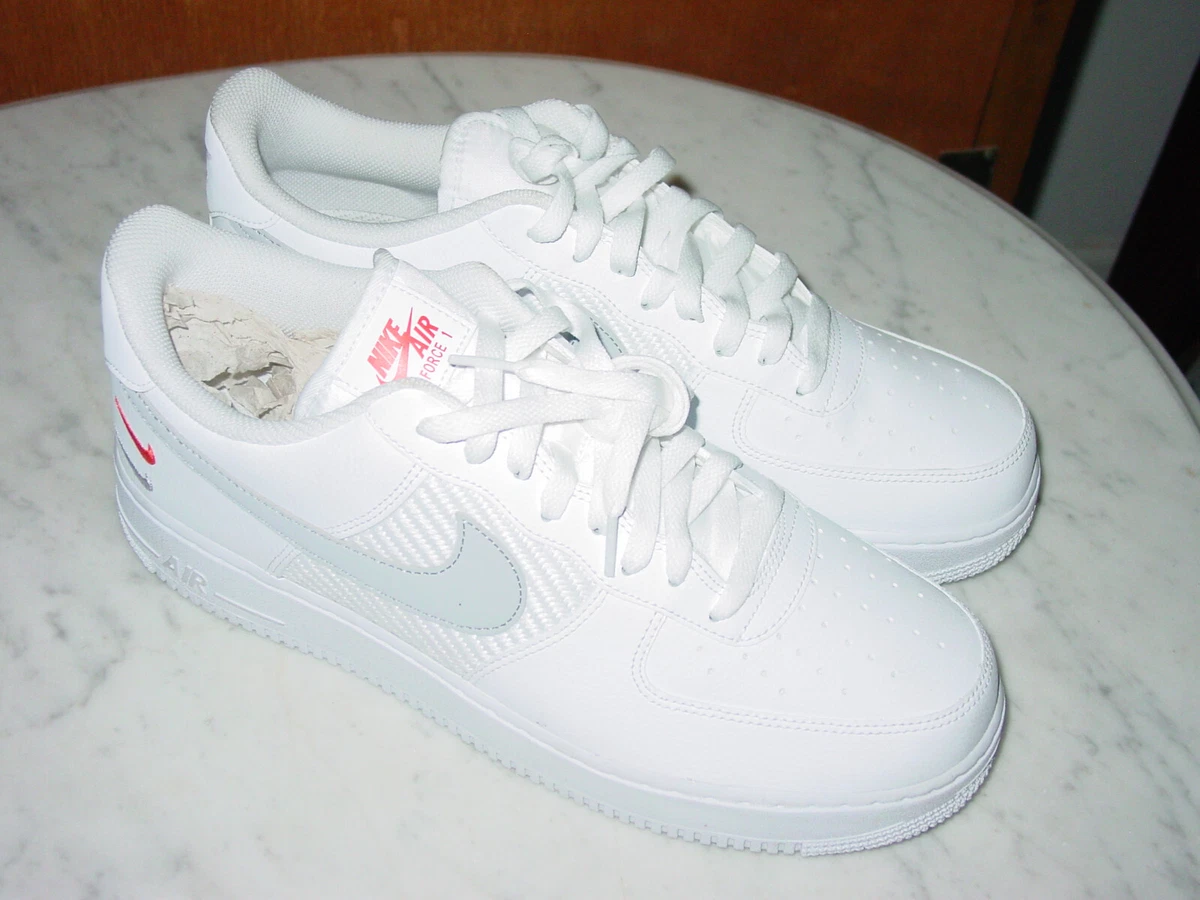 Nike Air Force 1 '07 Double Swoosh - Wolf Grey | eBay