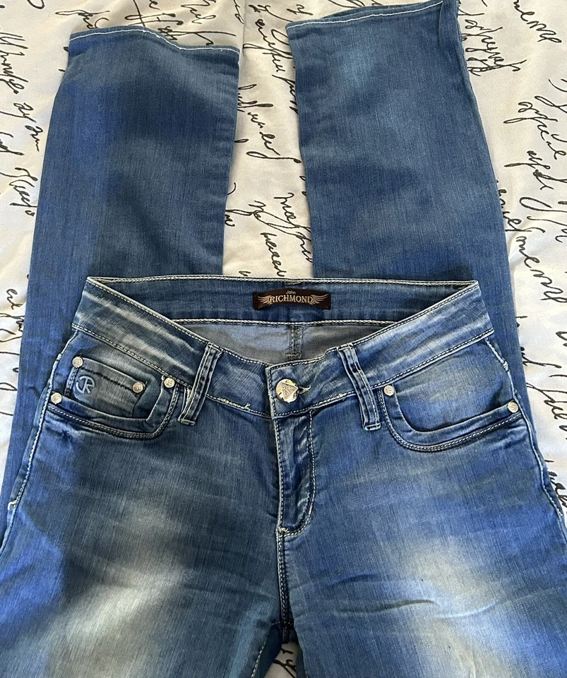 Jeans ajustados de tiro bajo John Richmond talla 28 Foto 4 de 4