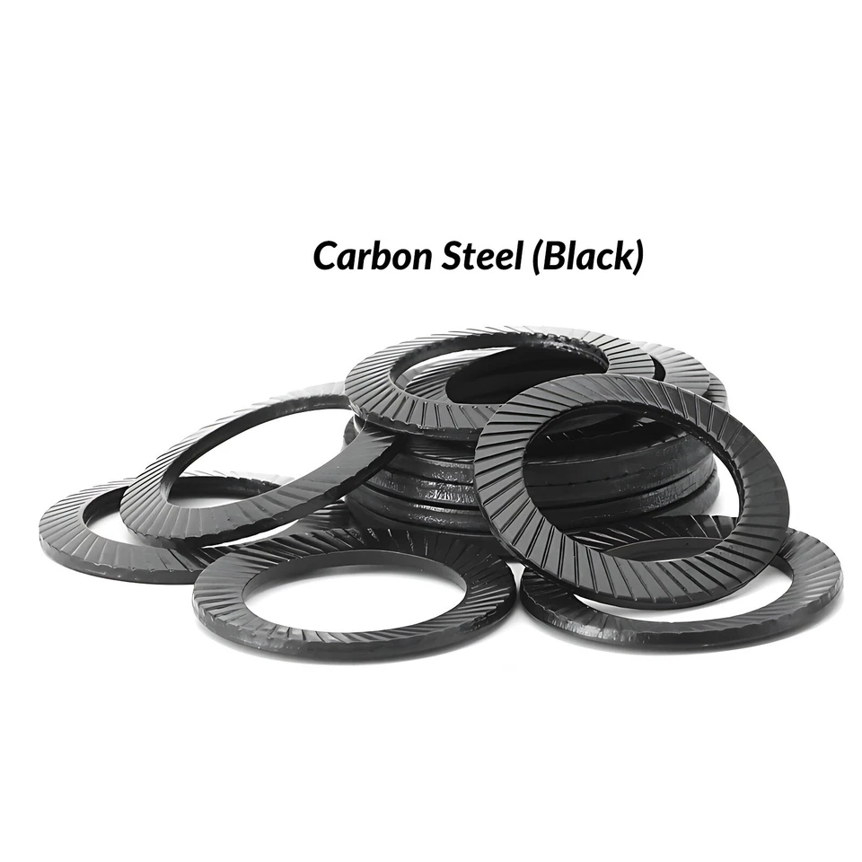 Sicherungsscheiben Zahnscheiben Doppelseitige Form S Kohlenstoffstahl M3 M4~M42 - Bild 2 von 4