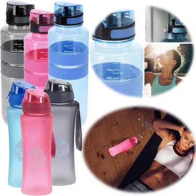 LS-LebenStil Sportflasche Trinkflasche 650ml/1500ml auslaufsicherer Klappdeckel