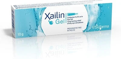 2 x Xailin Gel Dry Eye Relief Gel - 10 g