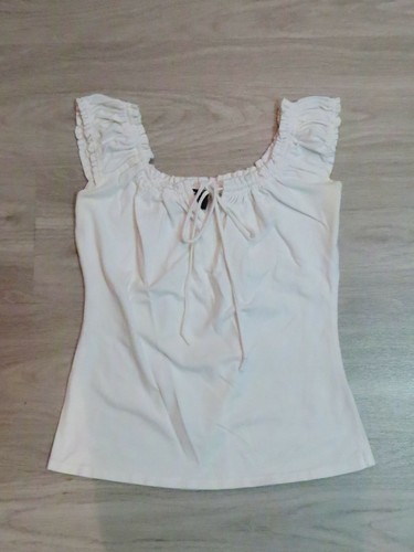 Damen weißes Top Bluse von OGGI Gr. Small