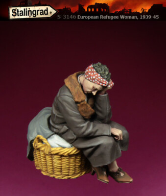 STALINGRAD MINIATURES, European Refugee Woman, 1939-45, S-3146, Scale 1/35