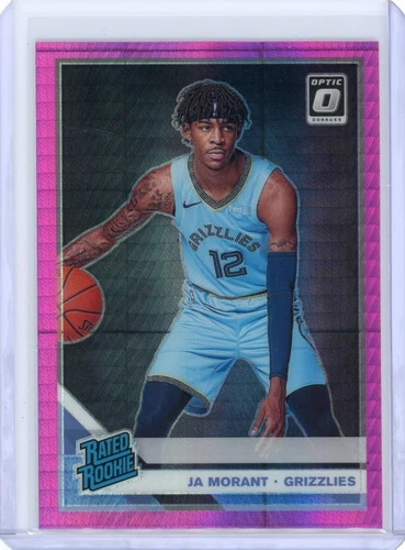 2019-20 Panini Donruss Optic Rated Rookie Ja Morant #168 Pink Hyper Prizm (RC)