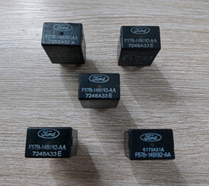 5X Ford Relays  F57B 14B192 AA  ,  F57B14B192AA   Relay OEM 5 pin TESTED