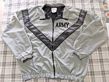 JWOD Skilcraft US Army Issue IPFU Military Warmup Jacket Windbreaker SZ Med Long