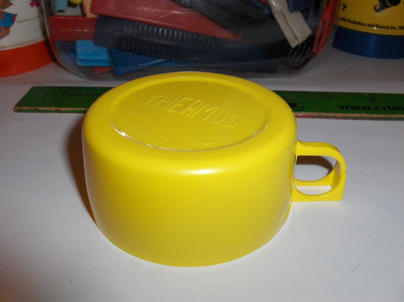 Vintage Early Yellow Lunch BoxReplacement Thermos CupThermos Company