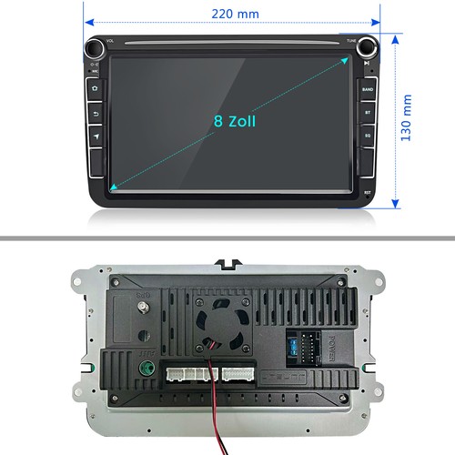 8" Autoradio Android 13 Carplay GPS Navi Für VW GOLF 5 6 Passat Polo Tiguan Seat - Bild 13 von 14