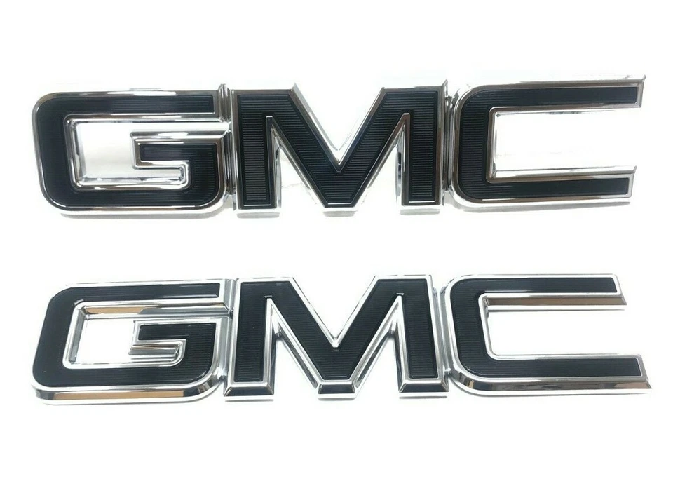 Juego de emblemas delanteros y traseros GMC Canyon 2015-2019 negro/cromo OEM 84380554 Foto 2 de 4