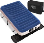 Matelas pneumatique gonflable SereneLife SLEZBDTW10 avec pompe à interrupteur unique - double