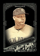 2018 TOPPS ALLEN GINTER X BASEBALL BASE CARD #130 GARY SANCHEZ YANKEES