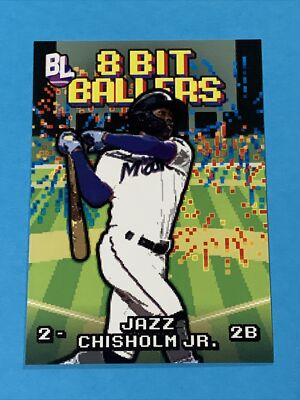 2023 Topps Big League Jazz Chisholm Jr 8 Bit Ballers #8B-12 Miami Marlins