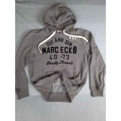 Marc Ecko Cut & Sew Men's Medium Art Logo Hoody Drawstring Fleece Lined Sweater