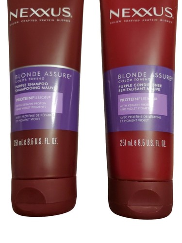 Nexxus Blonde Assure Color Toning Purple Conditioner & Shampoo Duo Set 8.5 oz - Picture 2 of 5