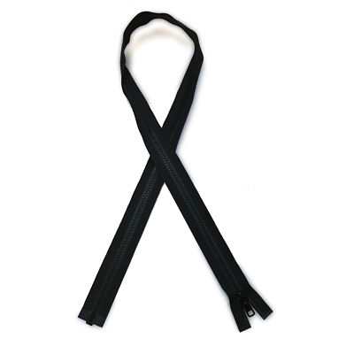 YKK #5VS Vislon Open Zipper Black - 30'' - 34''