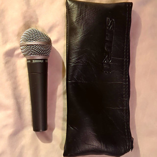 Shure SM58 Dynamic Wired XLR Handheld Vocal Microphone w/ Storage Pouch Bag