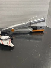 InStyler Curling Iron Rotating Hot Iron Silver Orange Clean Tested Works
