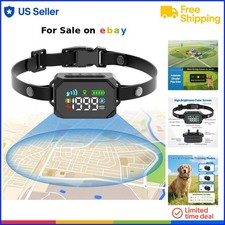 Wireless Dog Fence GPS Collar Waterproof Large Coverage Outdoor Safety
