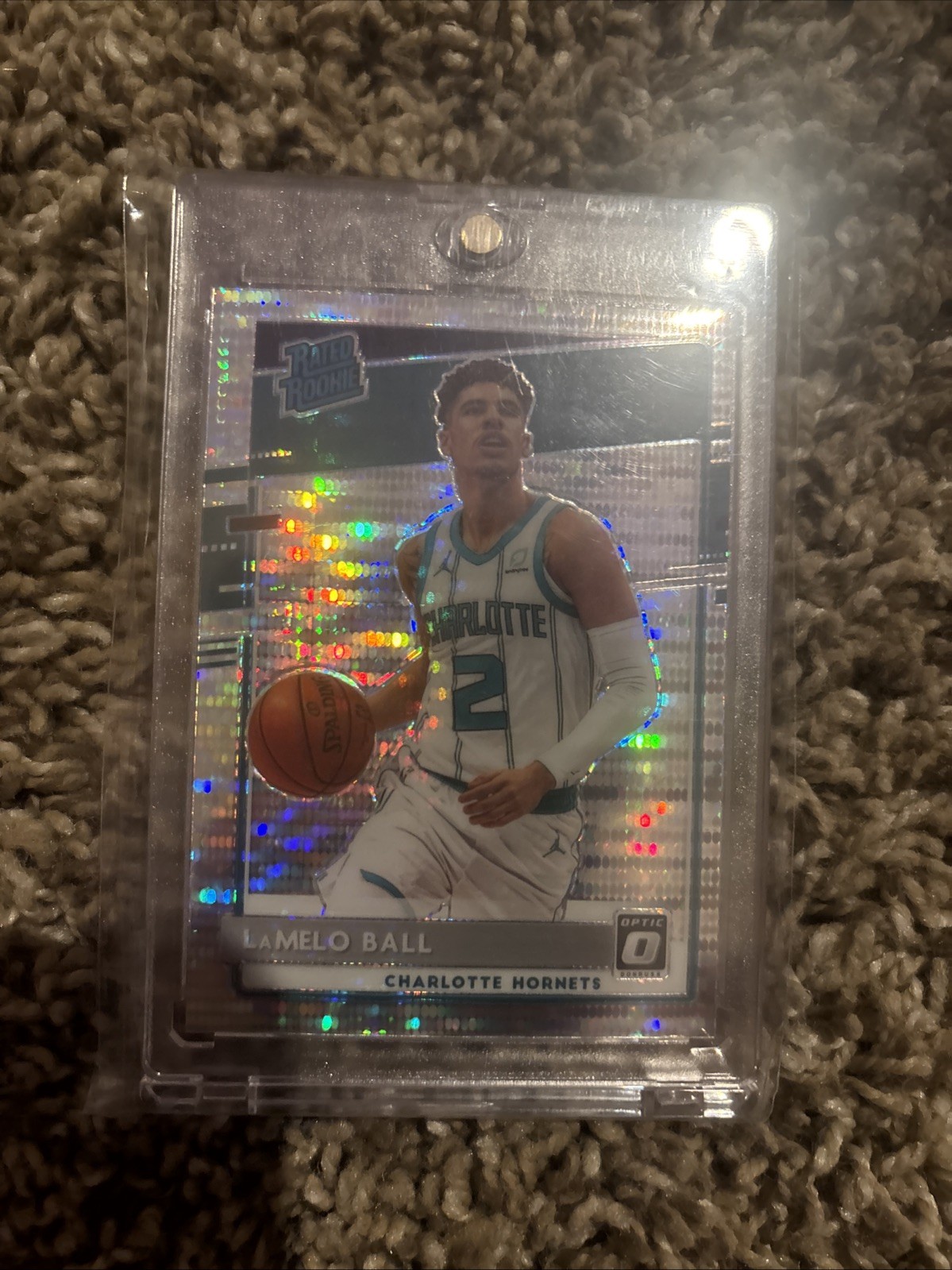 2020-21 Panini Donruss Optic - Rated Rookie LaMelo Ball #153 Pulsar Prizm (RC)