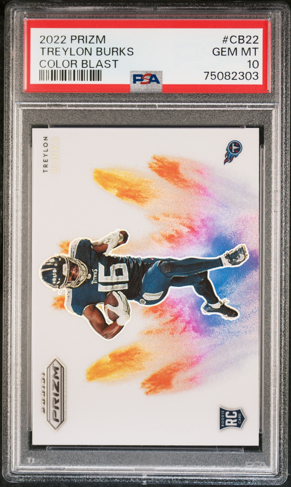 Treylon Burks Panini Prizm Color Blast #CB22 Base