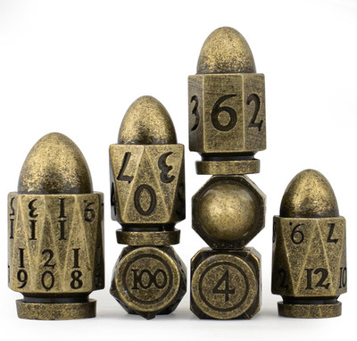 Bullet DND Dice,  Metal Dice Set D&D for Dungeons and Dragons,Polyhedral Dice Se