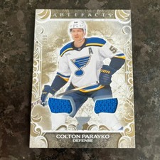 2024-25 Upper Deck Artifacts Jersey Gold #63 Colton Parayko /299 St Louis Blues